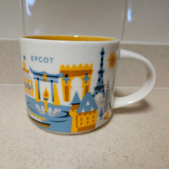 DISNEY Parks x Starbucks - You are here series Mug - Epcot World Showcase Yellow - Picture 1 of 5